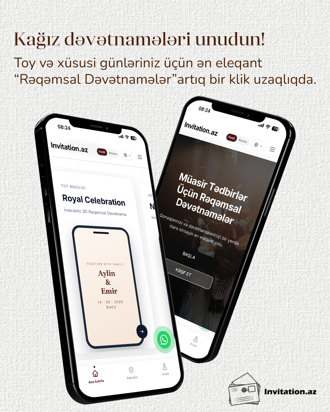WhatsApp ilə Dəvətnamə Göndərmək: Niyə Bu Ən Yaxşı Seçimdir?