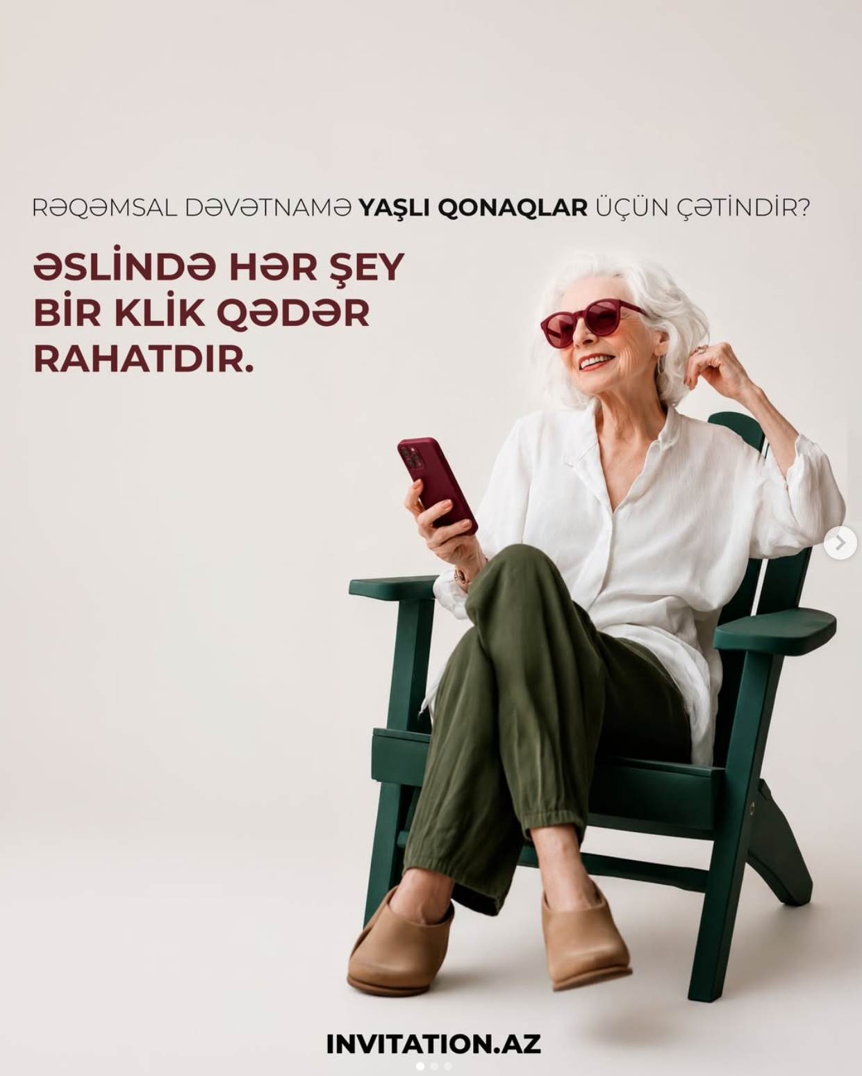 Rəqəmsal dəvətnamə yaşlı qonaqlar üçün çətindir." Bu, ən çox eşitdiyimiz fikirlərdən biridir.